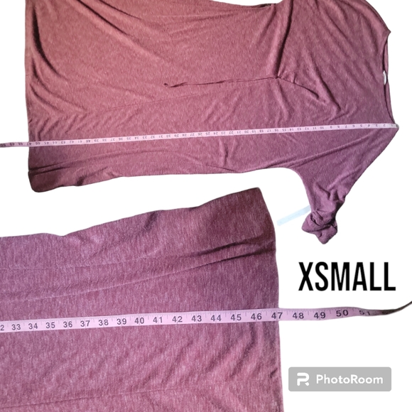 COZY LONG SLEEVE KNIT WRAP DRESS IN RED SYRAH HEATHER - M - Picture 7 of 8